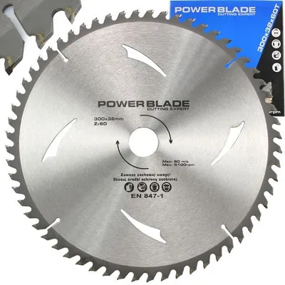 Obrázek produktu pro MAR-POL Kotouč pilový s SK plátky (vidiový), 300x60Tx32mm POWER BLADE M09071
