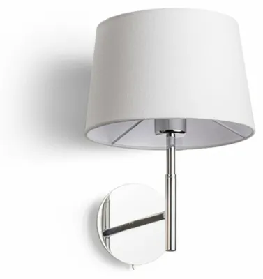 Obrázok produktu pre Nástenné svietidlo BROADWAY biely chróm 230V LED E27 15W