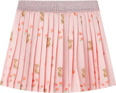 Image de vidaXL Jupe plissée pour enfants orange clair 128