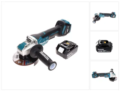 Image de Makita DGA 519 F1 Meuleuse d'angle sans fil 18 V 125 mm Brushless X-Lock + 1x batterie 3,0 Ah - sans chargeur