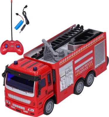 Produktbild von 1:30 Feuerwehrkampfflastwagen Modell Fernbedienungsschall -Sound -Simulation Fahrzeugspielzeug Spielzeug