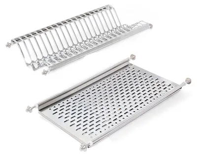 Immagine prodotto di Scolapiatti Emuca per mobili alti, modulo 600 mm, acciaio inossidabile