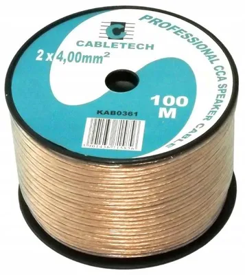 Produktbild von Cabletech Lautsprecherkabel CCA 2x4,0 mm 1m
