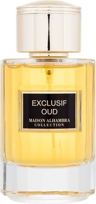 A close-up studio shot of a perfume bottle.