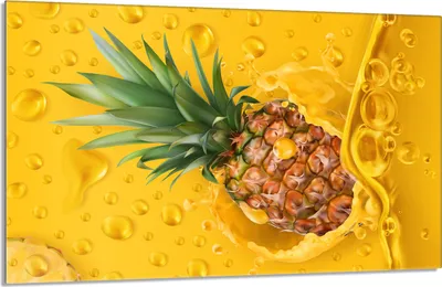 Produktbild von Glas-Herdplattenschutz 80x52 Ananas