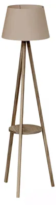 Image de Lampadaire avec étagère bois beige moderne élégant éclairage de la salle de séjour