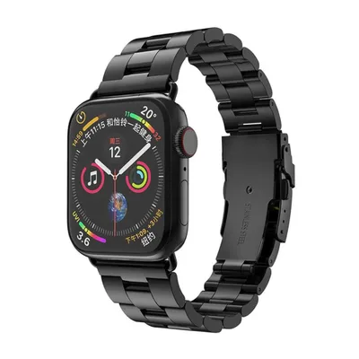 Obrázok produktu pre Techsuit Remienok na hodinky (W036) - Apple Watch 1/2/3/4/5/6/7/8/SE/SE 2 (38/40/41 mm) - čierny