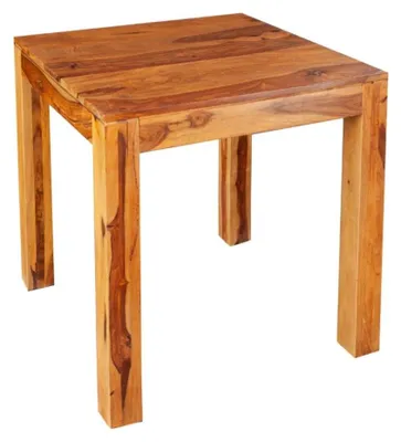 Image de Table de salle à manger TAVINA 70 cm – Carrée en bois massif de Sheesham verni