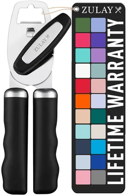 Immagine prodotto di Apriscatole manuale - Acciaio inossidabile - Resistente - Manico ergonomico - Antiscivolo - Adatto per la cucina - Utensile da cucina