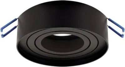 Image de Spot Encastrable Orientable NOIR pour Ampoule GU10