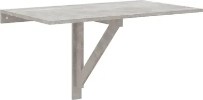 Immagine prodotto di Tavolino Muro Pieghevole Grigio Cemento 100x60x56cm Multistrato