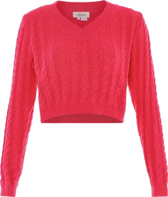 Zdjęcie produktu dla Sweter damski aleva – różowy, M/L