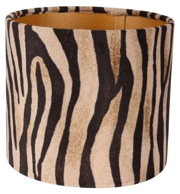 Obrázok produktu pre Stínidlo 15 cm - vzor zebra - hnedé - látkové