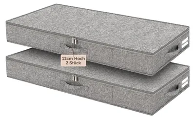 Aufbewahrungsbox unter dem Bett, 40 L, 85x40x12 cm, grau