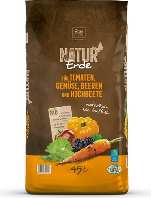 Produktbild von PATZER NATUR Erde für Tomaten & Hochbeete torffrei - 45 Liter