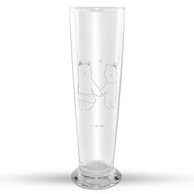 Produktbild von Mr. & Mrs. Panda Weizenbier Glas Bär Freundin - Transparent - Geschenk, Beste Freund Liebe Liebesbeweis Verliebt Kumpel Kumpeliene, Mr Mrs Weizenglas, Bierglas, Weizen