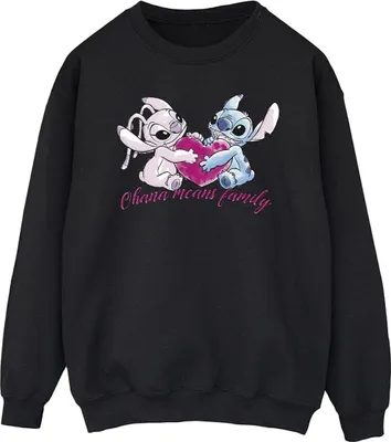 Produktbild von Disney - "Ohana" Sweatshirt für Herren BI31203 (M) (Schwarz)