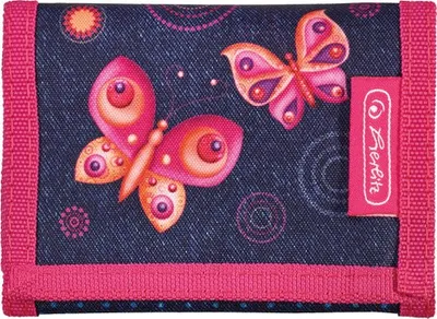 Produktbild von Herlitz Kinder Geldbörse / Geldbeutel / Portemonnaie / "Schmetterlinge"