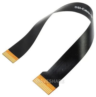 Produktbild von Waveshare DSI FFC Flachkabel, 22Pin auf 15Pin, EMI-Abschirmung, stabilere Signalübertragung, 15cm