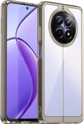 Produktbild von Schutzhülle für Realme 13 5G Klar Rückseite Stoßfeste TPU Silikon Bumper Hülle Grau