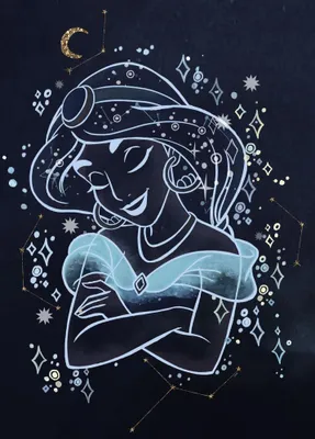 Produktbild von Poster Disney Aladdin – Träumende Jasmine 40 cm x 50 cm