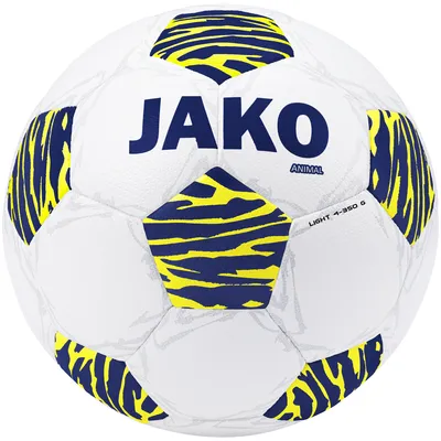 Produktbild von JAKO Unisex Lightball Animal, Farbe:weiß/navy/neongelb, 350g, Größe:4