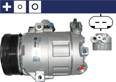 Produktbild von MAHLE ACP 62 000S CVC6 Klimaanlage Klimakompressor PAG 46 R134a für OPEL Corsa C Schrägheck (X01) Astra G CC (T98) Astra G Caravan (T98) Astra G Coupe