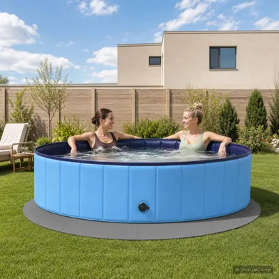 Produktbild von Möbel Pool Bodenschutzmatte 16 stk. Ø 235 cm Rund EVA-Schaum Grau - Poolzubehör &2778