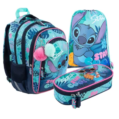 Produktbild von Rucksack Set Lilo und Stitch Stay Cool St. Majewski 3-teiliges Schulset