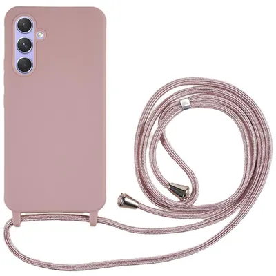 Produktbild von Samsung Galaxy A57 Hülle - Coverup Silikon Back Cover mit Handykette - Rosa