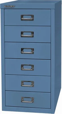 Image de BISLEY L296605 Schubladenschr.A4 6sch.blau