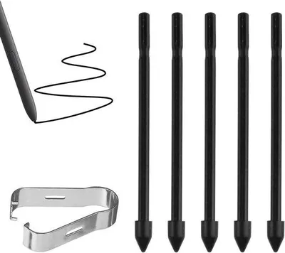 Imagen del producto de 5 repuestos de puntas para tabletas con lápiz óptico, compatibles con varios modelos, juego completo con herramienta de instalación