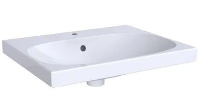 Zdjęcie produktu dla Geberit umywalka ACANTO 600 x 482 mm, z otworem na baterię, z przelewem biała KeraTect