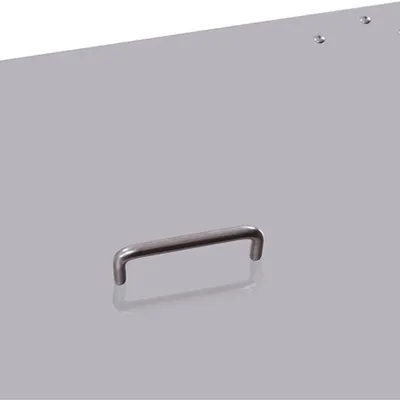 Zdjęcie produktu dla Osłona na kominek i palenisko – metalowa osłona w kolorze srebrnym – 63,5 x 63,5 cm