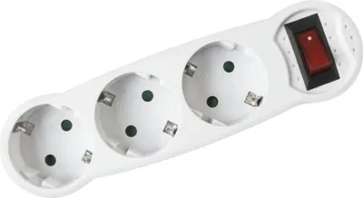 Produktbild von Onlex 3-fach-steckdosenadapter Mit Schalter 10-16a Durchsichtig One Size / EU Plug 220V Durchsichtig One Size
