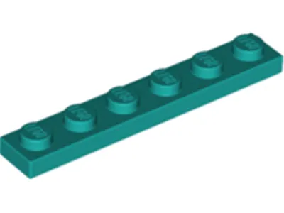 Produktbild von Lego® 1x6 Platte 3666 - 1 Stück Dunkles Türkies