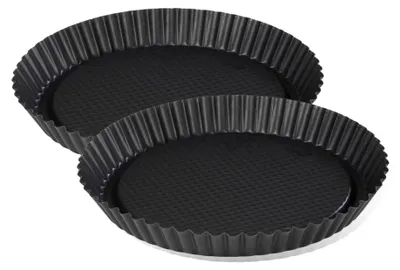 Image de Lot de 2 plats à tartes renversées 30 cm Zenker Black Metallic