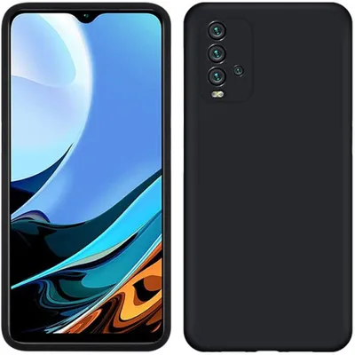 Immagine prodotto di Custodia per Xiaomi Redmi 9T / Redmi 9 Power, custodia protettiva in silicone morbido in gomma liquida nera