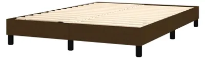 Produktbild von Boxspringbett mit Matratze Dunkelbraun 140x200 cm Stoff Polsterbett