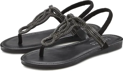 Produktbild von LASCANA Zehentrenner Sommerschuh, offener Schuh, schwarz Größe 39