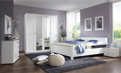 Produktbild von Schlafzimmer Set 5-teilig CROPANI-43 mit Bett 180x200 in weiß