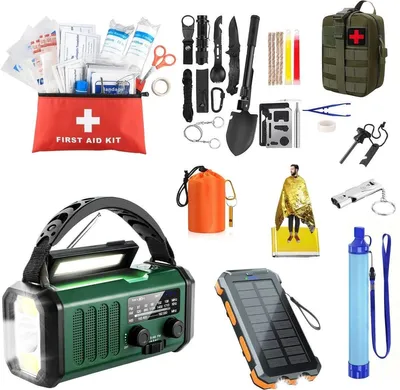 Produktbild von Notfallpaket für Zuhause mit Überlebenskit für Katastrophen