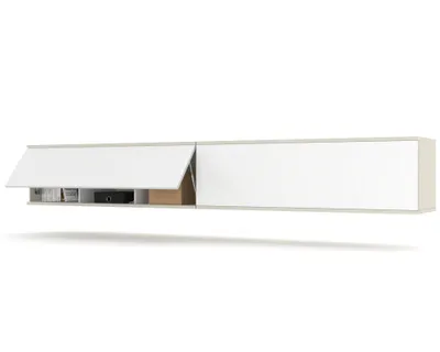 Produktbild von TV-Lowboard Fernsehschrank SIMPLY DUO UP HÄNGEND Cashmere/Weiß Matt 280cm