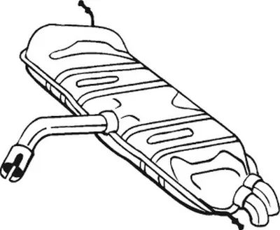 Produktbild von BOSAL 233-725 Endschalldämpfer für VW Golf V Schrägheck (1K1) Auspuff
