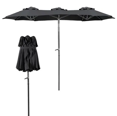 Produktbild von Doppel Sonnenschirm Balkonschirm Sonnenschirm knickbar