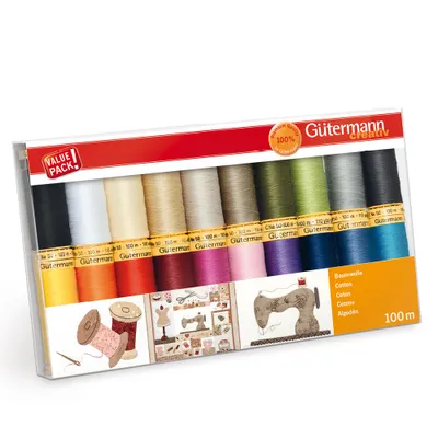 Produktbild von Gütermann Nähfaden-Set Baumwolle 20x100m Col.1
