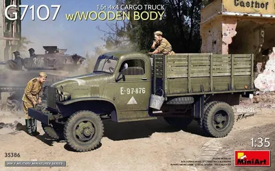 Produktbild von MiniArt 1:35 US Transport-LKW G7107 Holzprit.(2)