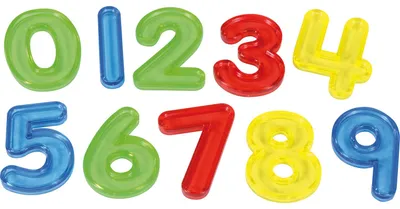 Produktbild von Eduplay transparente Zahlen Lernspielzeug 30 Stück mehrfarbig