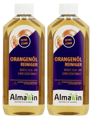 Produktbild von ALMAWIN Orangenölreiniger extra stark 2 x 500 ml Konzentrat