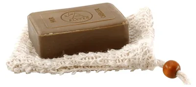 Zdjęcie produktu dla Woreczki do mydła wykonane z sizalu i bawełny.